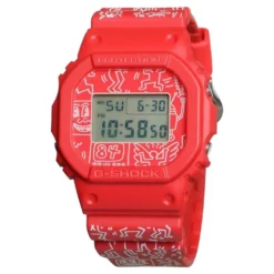 G-Shock X Keith Haring DW5600- Red/White