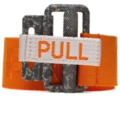 Gros Tape Belt Colored Buckle - Orange/Concrete