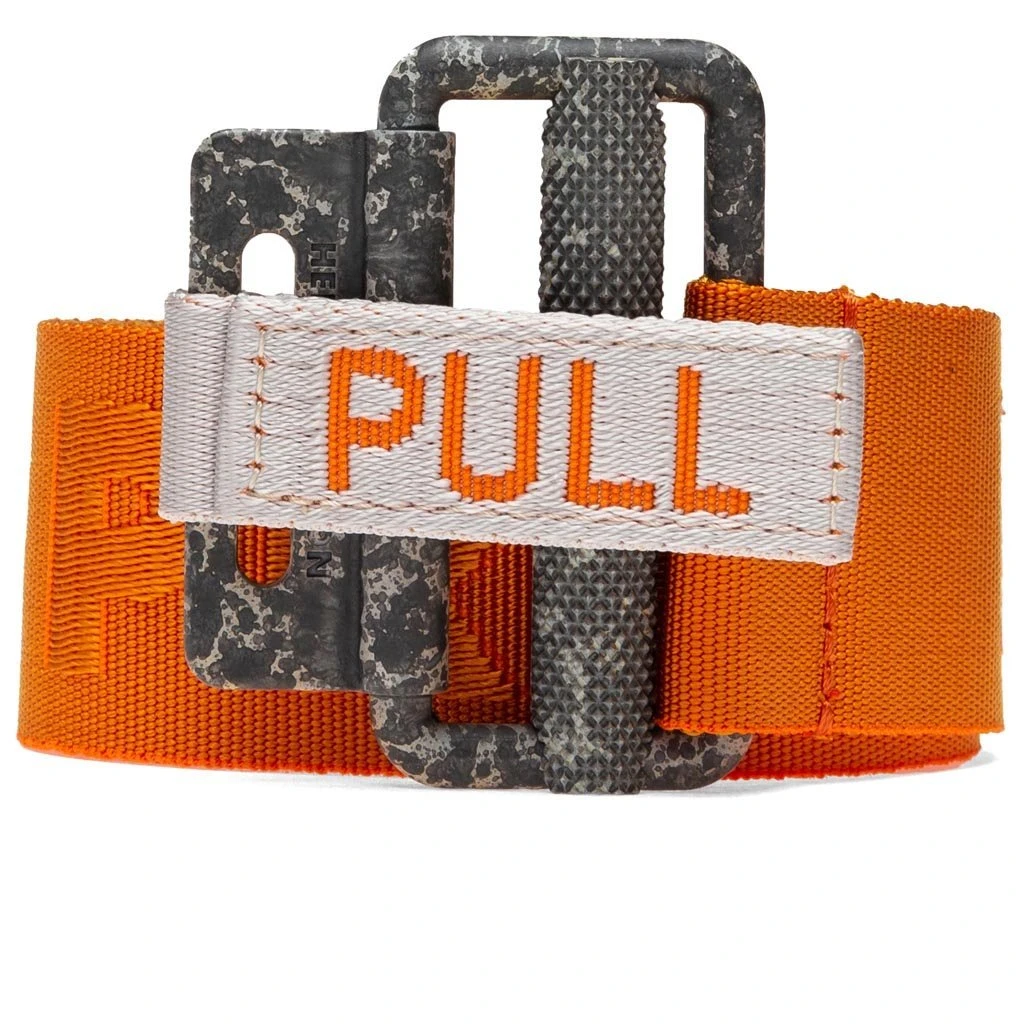 Gros Tape Belt Colored Buckle - Orange/Concrete 1 Gros Tape Belt Colored Buckle - Orange/Concrete