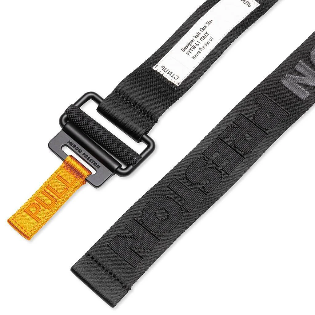 Heat Logo Tape Belt Classic - Black 2 Heat Logo Tape Belt Classic - Black - Image 2