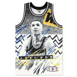 Just Don 'Golden State Warriors' Sublimated Jersey - Pattern Off White