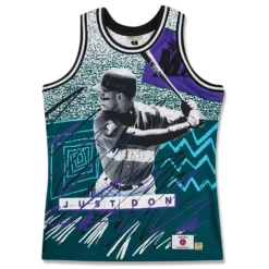 Just Don 'Seattle Mariners' Sublimated Jersey - Pattern Teal