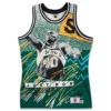 Just Don 'Seattle Supersonics' Sublimated Jersey - Pattern Kelly Green