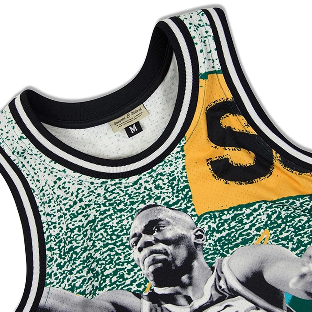 Just Don 'Seattle Supersonics' Sublimated Jersey - Pattern Kelly Green 2 Just Don 'Seattle Supersonics' Sublimated Jersey - Pattern Kelly Green - Image 2