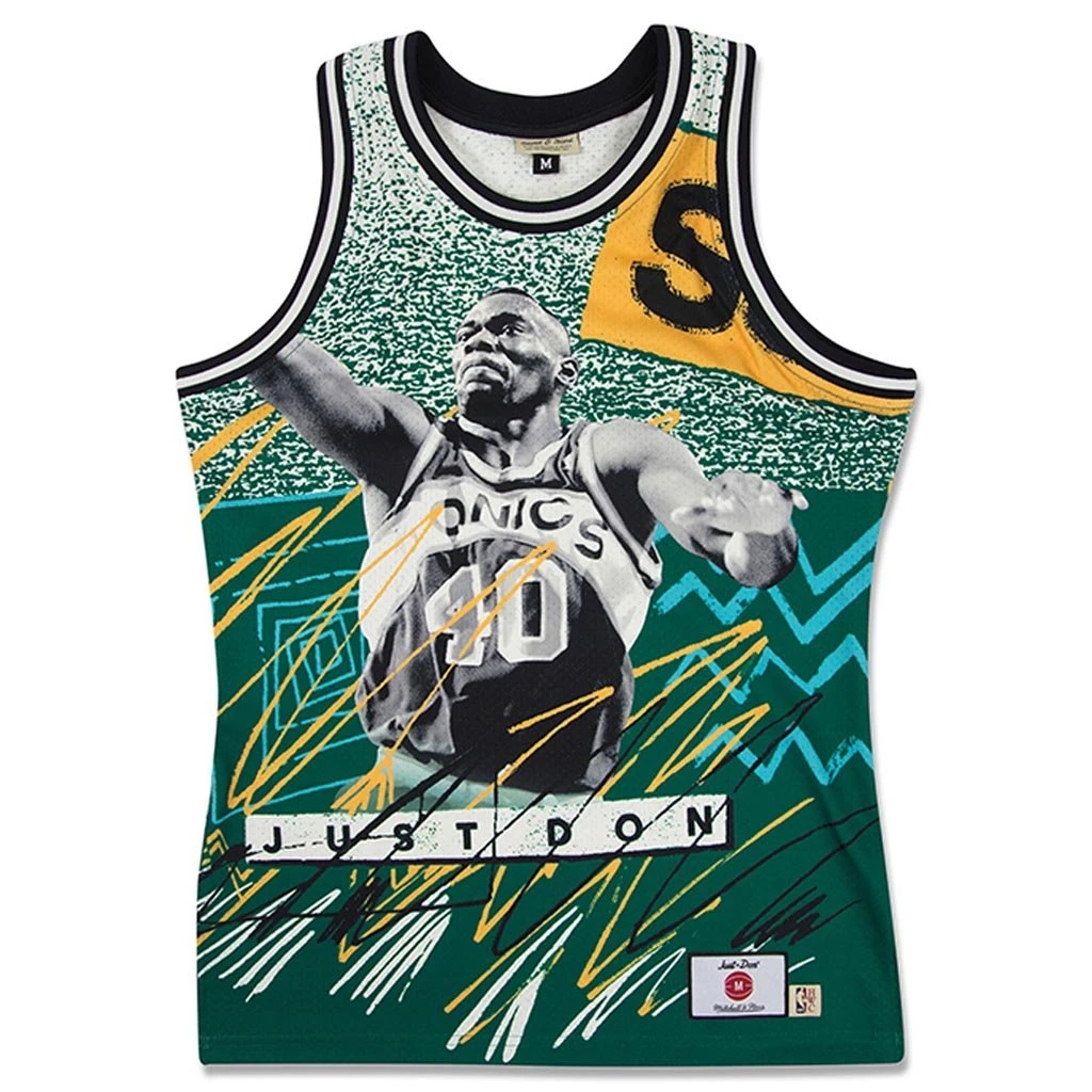 Just Don 'Seattle Supersonics' Sublimated Jersey - Pattern Kelly Green 1 Just Don 'Seattle Supersonics' Sublimated Jersey - Pattern Kelly Green