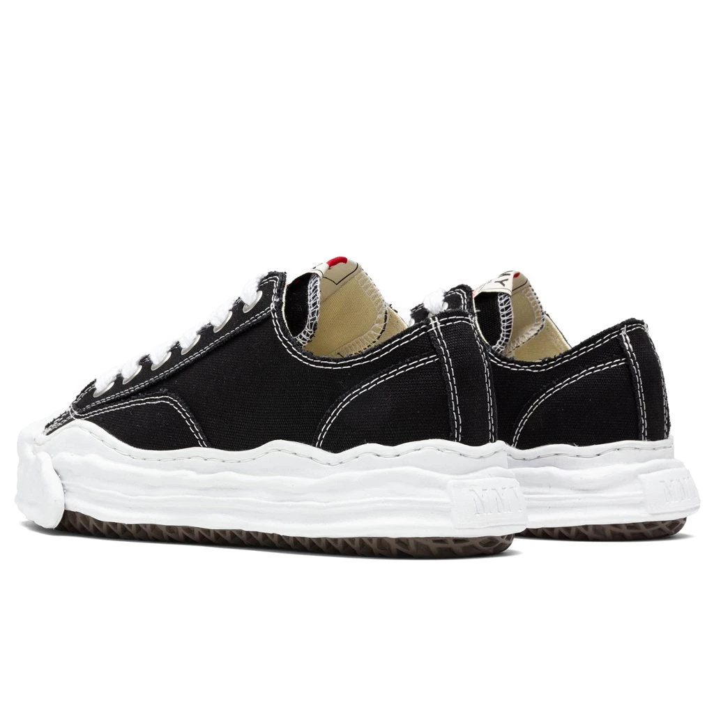 Hank Low OG Sole Toe Cap Canvas Sneaker - Black 3 Hank Low OG Sole Toe Cap Canvas Sneaker - Black - Image 3