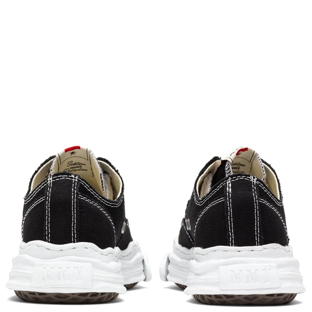 Hank Low OG Sole Toe Cap Canvas Sneaker - Black 4 Hank Low OG Sole Toe Cap Canvas Sneaker - Black - Image 4