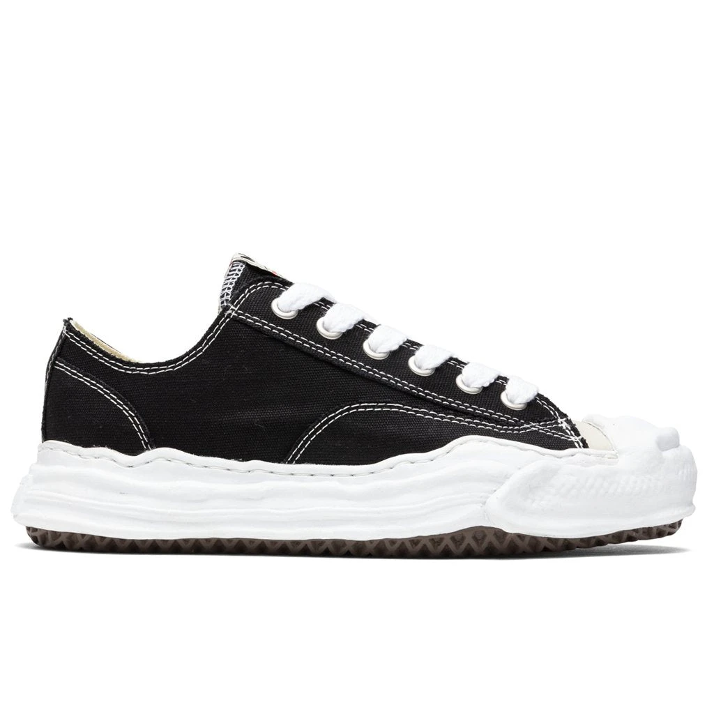 Hank Low OG Sole Toe Cap Canvas Sneaker - Black 1 Hank Low OG Sole Toe Cap Canvas Sneaker - Black