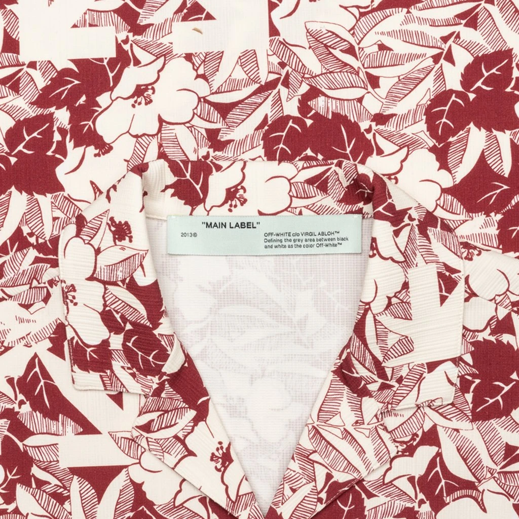 Floral Holiday Shirt - All Over Red 2 Floral Holiday Shirt - All Over Red - Image 2