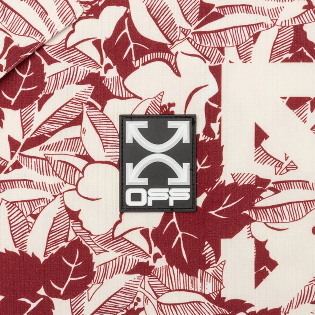 Floral Holiday Shirt - All Over Red 3 Floral Holiday Shirt - All Over Red - Image 3