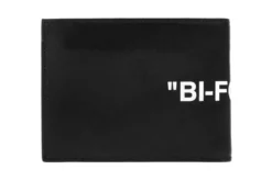FW19 Quote Bifold Wallet - Black/White -Urban Fashion Sales off white co virgil abloh fw19 quote bifold wallet blackwhite omnc008e198530581001 os 3