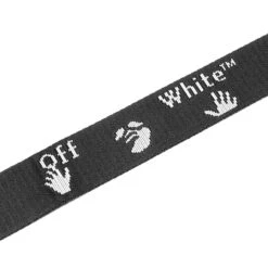 OW Logo Belt - Black -Urban Fashion Sales off white co virgil abloh ow logo belt black omrb045f20fab0011010 os 3