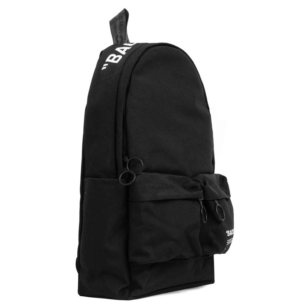 Quote Backpack - Black 2 Quote Backpack - Black - Image 2