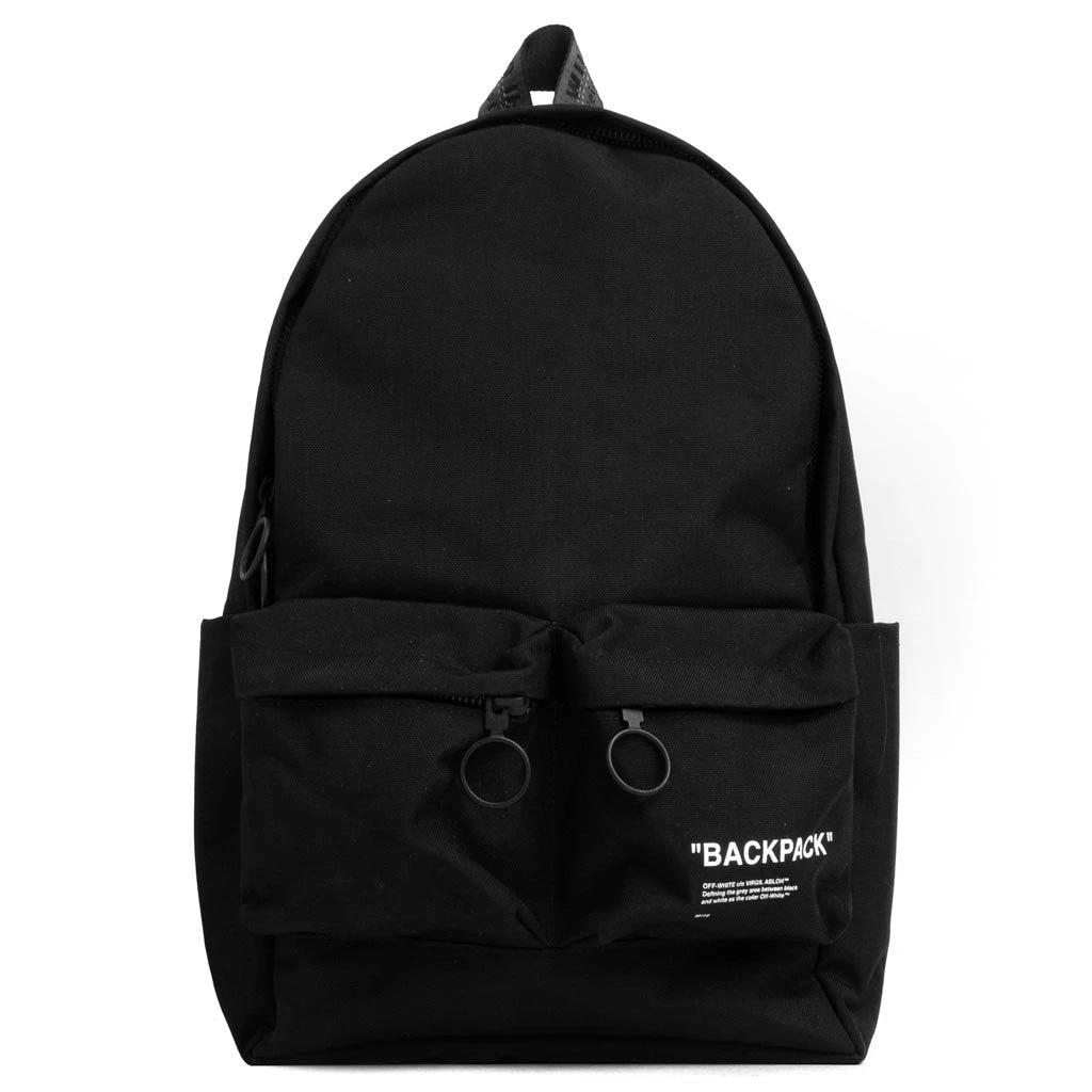 Quote Backpack - Black 1 Quote Backpack - Black