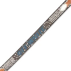 Studs Leather Belt - Black/Silver -Urban Fashion Sales off white co virgil abloh studs leather belt blacksilver 3