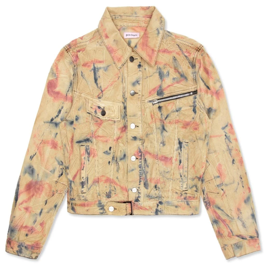 Palm Angels Tie Dye Corduroy Trucker - Multicolor 1 Palm Angels Tie Dye Corduroy Trucker - Multicolor