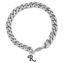 Raf Simons Square Chain Bracelet - Nickel