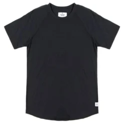 Ringspun Short Sleeve Raglan Tee - Black