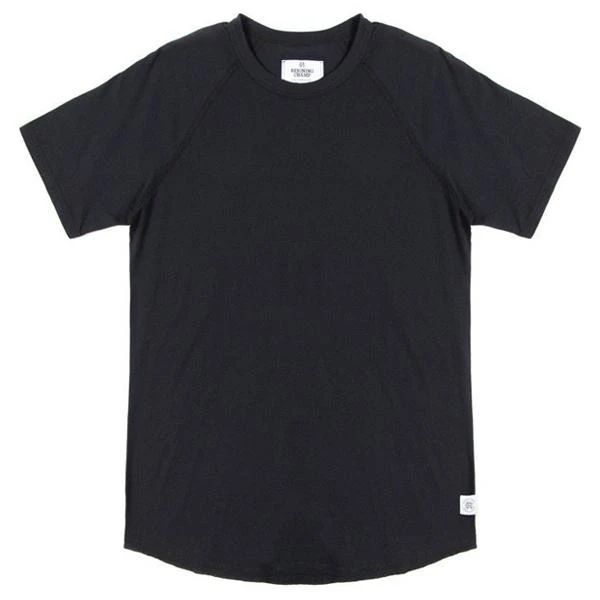 Ringspun Short Sleeve Raglan Tee - Black 1 Ringspun Short Sleeve Raglan Tee - Black