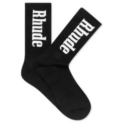 Rhude RH Vertical Socks - Black