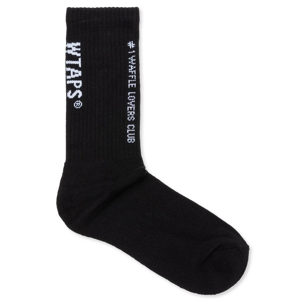 Vans X WTAPS Coordinates Crew Socks (6.5-9) - Black 2 Vans X WTAPS Coordinates Crew Socks (6.5-9) - Black - Image 2